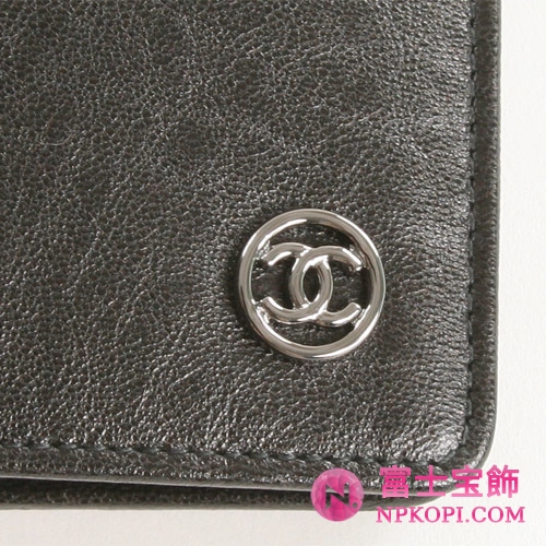 シャネル CCコレクション 長財布 チャコールグレー A33924